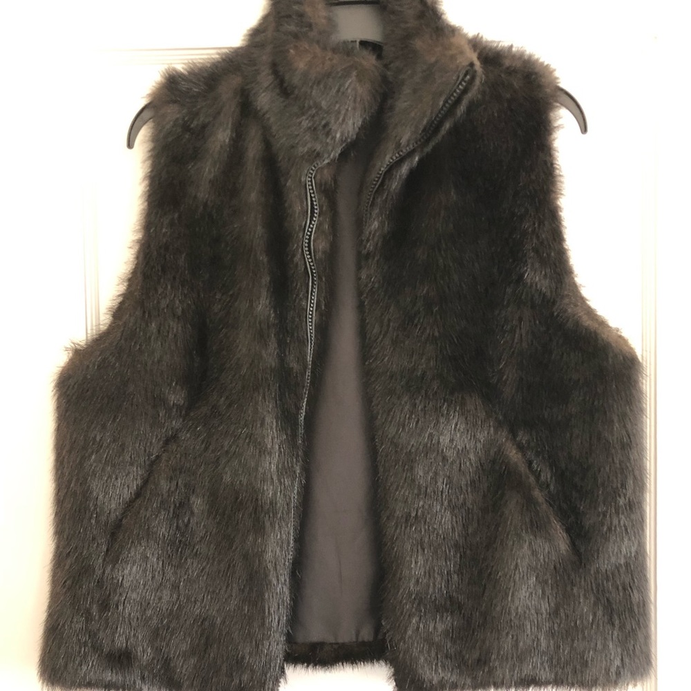 Faux Fur Vest - Size Medium NWOT